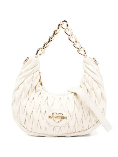 Love Moschino Quilted Chain-strap Tote Bag In Neutral