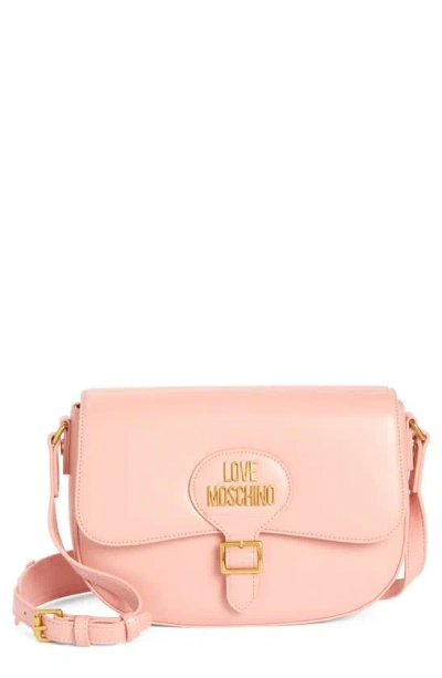 Love Moschino Quilted Crossbody Bag In Pink