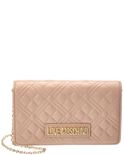 Love Moschino Quilted Crossbody In Brown