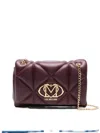 Love Moschino Quilted Logo-plaque Shoulder Bag