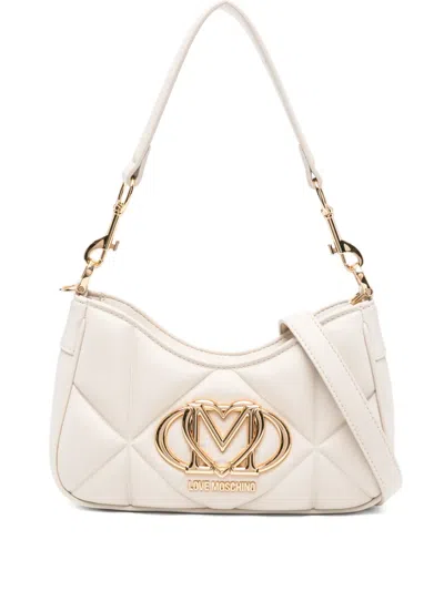 Love Moschino Quilted Logo-plaque Shoulder Bag