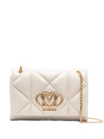 Love Moschino Quilted Logo-plaque Shoulder Bag