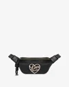 Love Moschino Quilted Nylon Fanny Pack In Black