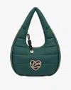 Love Moschino Borsa Hobo In Nylon Trapuntata In Green