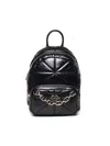Love Moschino Zaino In Pelle Sintetica Trapuntata Con Catena In Black