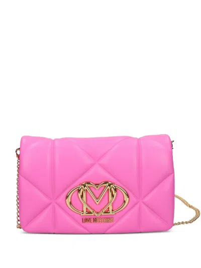 Love Moschino Quilted Satchel Bag In Pattern