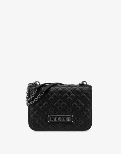 Love Moschino Quilted Shoulder Bag In Black