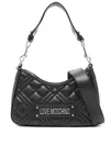 Love Moschino Quilted Bag With Logo In Black