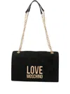 Love Moschino Quilted Shoulder Bag In Black