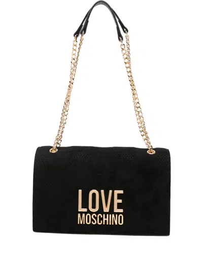 Love Moschino Quilted Shoulder Bag In Black