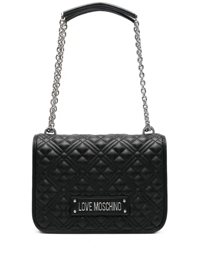 Love Moschino Quilted Shoulder Bag In Black
