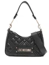 Love Moschino Quilted Shoulder Bag With Gold-tone Accents In Black