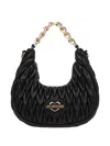 Love Moschino Quilted Shoulder Bag With Gold-tone Chain Handle In Black