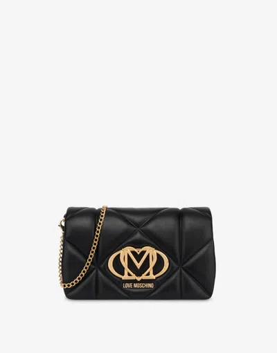 Love Moschino Quilted Smart Daily Bag Embossed In Black