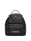 Love Moschino Quilted Top-handle Backpack In Black