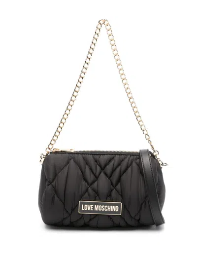 Love Moschino Quilted Tote Bag In Black