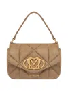 Love Moschino Quilted Tote Bag In Neutral