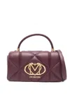 Love Moschino Quilted Tote Bag In Red