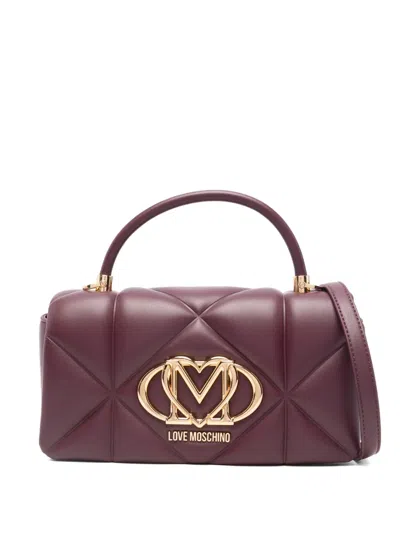 Love Moschino Quilted Tote Bag In Red