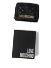 Love Moschino Quilted Zip-around Purse In Black