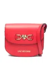 Love Moschino Red Crossbody Bag With Heart Plaque