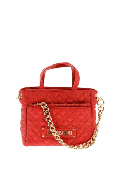 Love Moschino Red Logo Mini Satchel