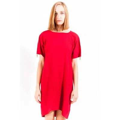 Love Moschino "red Viscose Women Dress"