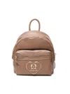 LOVE MOSCHINO ROUND BACKPACK IN SMOOTH LEATHER