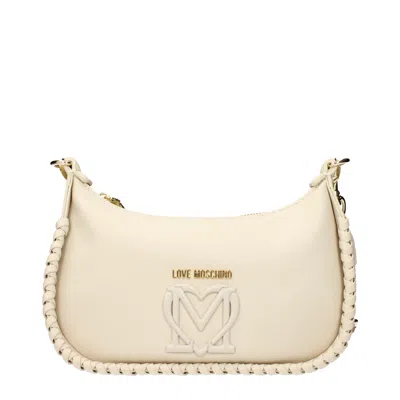 Love Moschino Women's Crossbody Bags Polyurethane Beige/ivory In Neutral