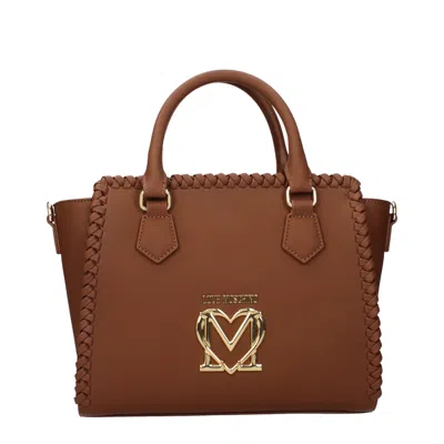 Love Moschino Women's Handbags Polyurethane Brown/camel