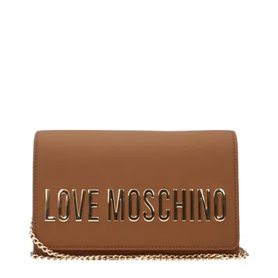 Love Moschino Pochette Women's Polyurethane Brown/camel