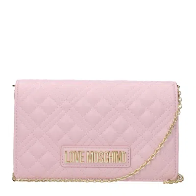 Love Moschino Pochette Women's Polyurethane Pink/powder Pink