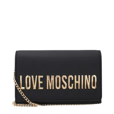 Love Moschino Pochette Women's Polyurethane Black/gold