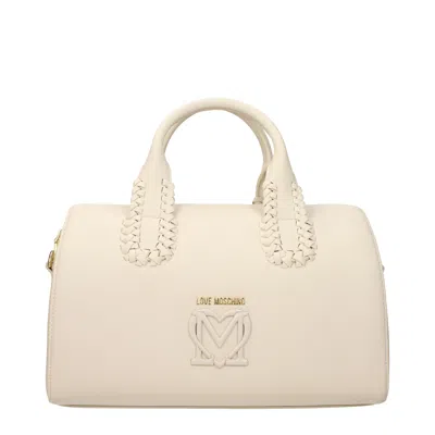 Love Moschino Women's Handbags Polyurethane Beige/ivory In Neutral