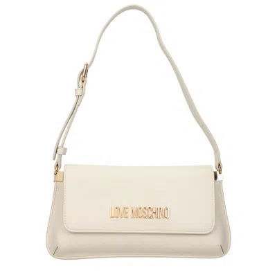 Love Moschino Women's Shoulder Bags Polyurethane Beige/ivory In Neutral