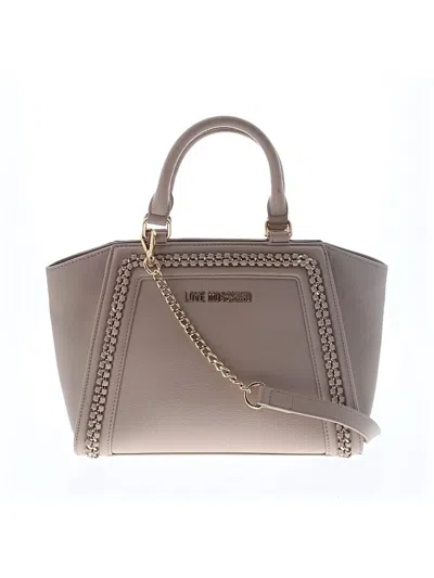 Pre-owned Love Moschino Satchel In Brown
