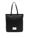 Love Moschino Black Shopping Bag With Label In Black