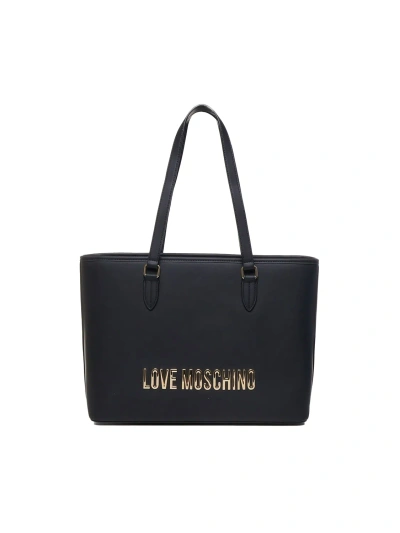 Love Moschino Shopping Bag With Logo In Black