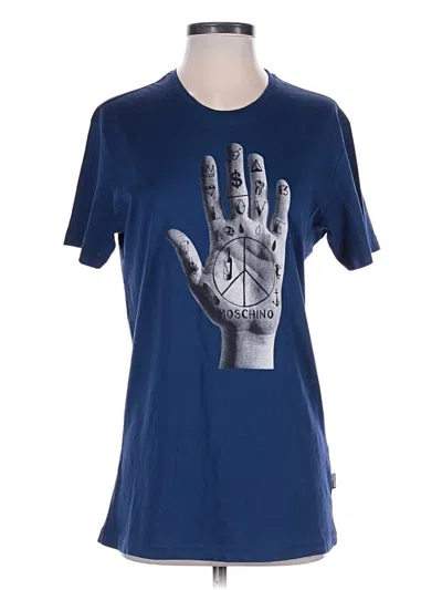 Pre-owned Love Moschino Short Sleeve T-shirt In Blue