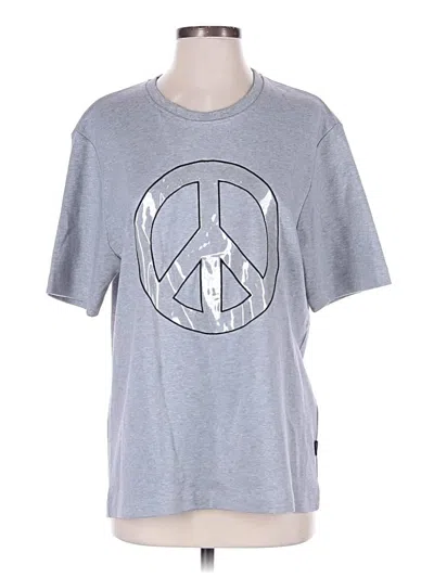 Pre-owned Love Moschino Short Sleeve T-shirt In Gray