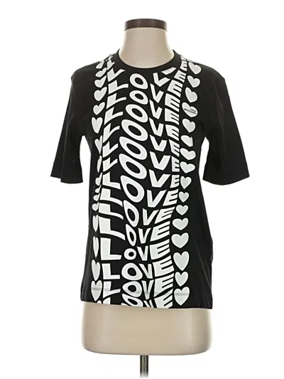 Love Moschino Short Sleeve T-shirt In Black