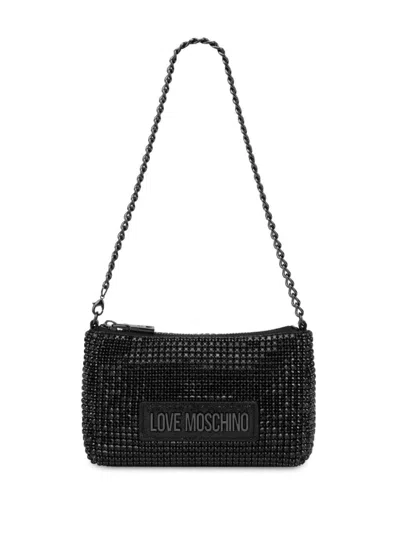 Love Moschino Shoulder Bag In A Black Black