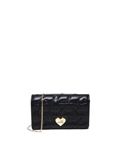 Love Moschino Shoulder Bag Logo In Black