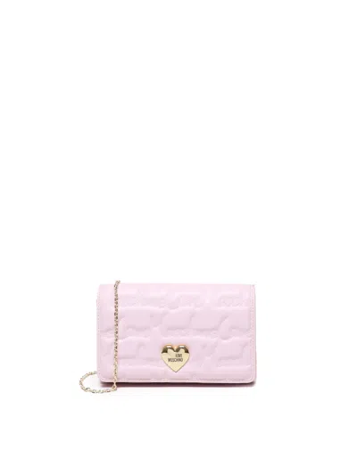 Love Moschino Shoulder Bag Logo In Pink