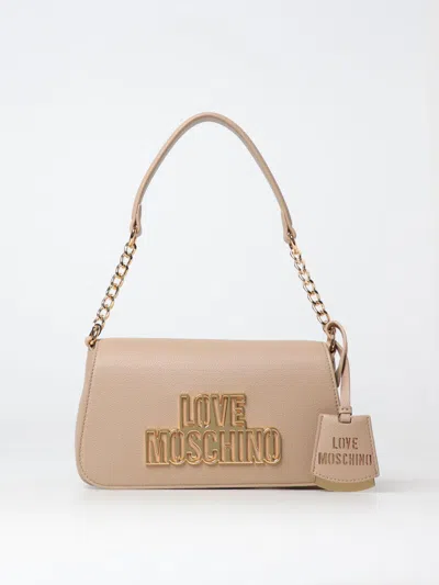 Love Moschino Shoulder Bag  Woman Color Beige In Beige