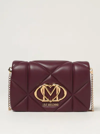 LOVE MOSCHINO CROSSBODY BAG LOVE MOSCHINO WOMAN COLOR WINE,H27222114