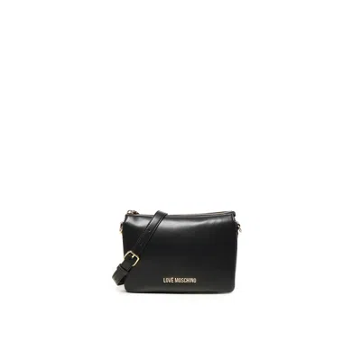 Love Moschino Shoulder Bag With Logo In Black