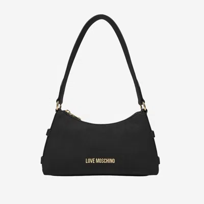 Love Moschino Shoulder Bag With Logo In Black
