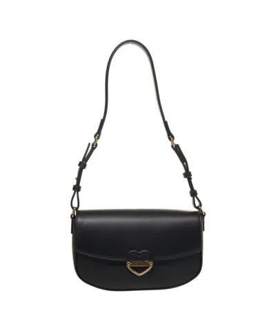 Love Moschino Shoulder Bag With Logo Detail In Black