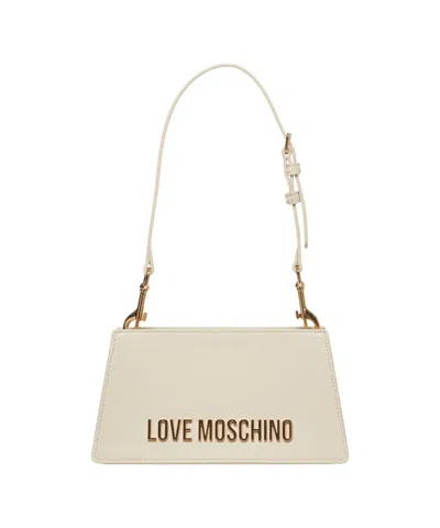 Love Moschino Shoulder Bag With Logo Writing In Gray